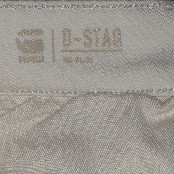 NWT G STARR RAW D-STAQ 3D SLIM WHITE WOMEN'S JEANS SIZE 28/30 SUPER STRETCH - Picture 16 of 16